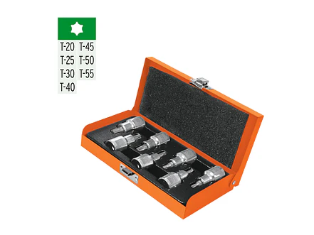 Juego de copas punta Torx, mando 1/2