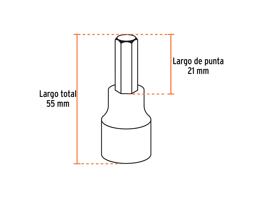 Juego de copas punta Torx, mando 1/2