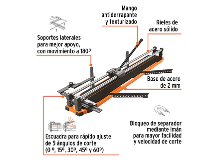 Cortador de azulejo con baleros, 40