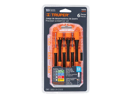 Juego con Destornilladores de joyero, 6 piezas Truper 14202 - Foto 4 | aztools.co