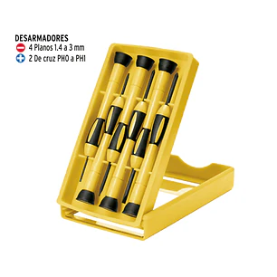 Juego con Destornilladores de joyero, 6 piezas, Pretul 21381