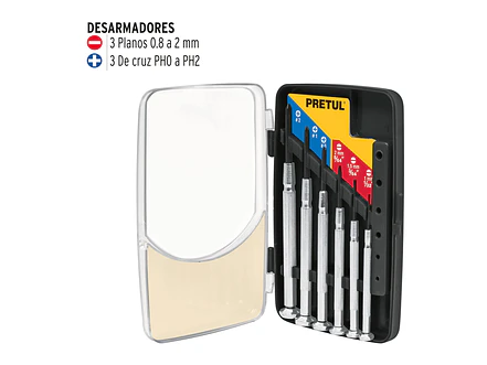 Juego de 6 Destornilladores de joyero clásicos 21382 - Foto 2 | aztools.co