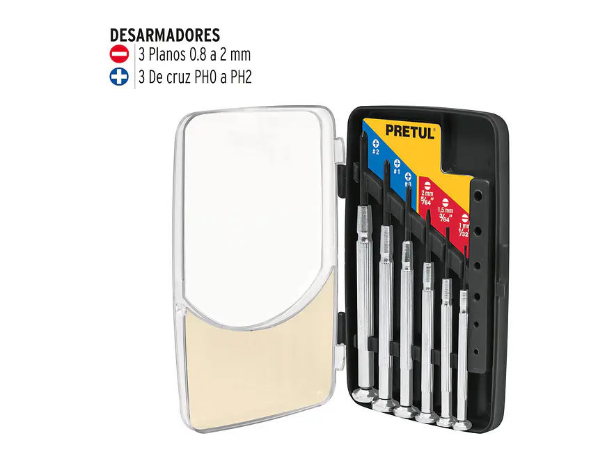 Juego de 6 Destornilladores de joyero clásicos 21382 - Foto 2 | aztools.co