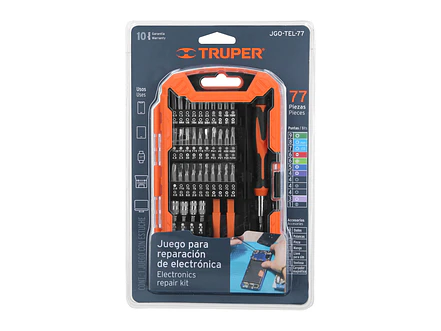 Juego para reparación de electrónica, 77 piezas Truper 100373 - Foto 5 | aztools.co