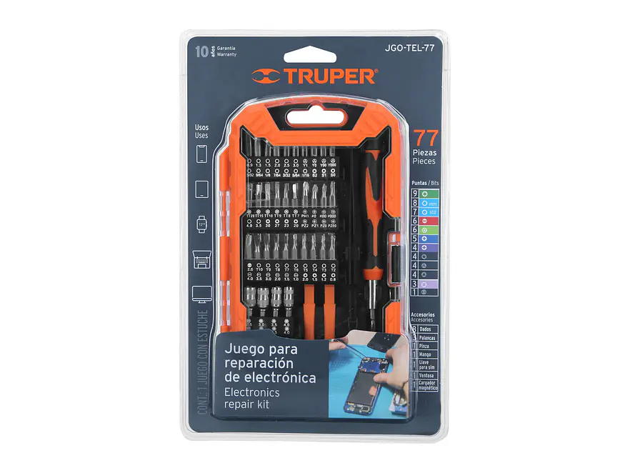 Juego para reparación de electrónica, 77 piezas Truper 100373 - Foto 5 | aztools.co