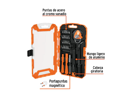 Juego de herramientas para reparación de celulares 32 piezas Truper 17762 - Foto 3 | aztools.co