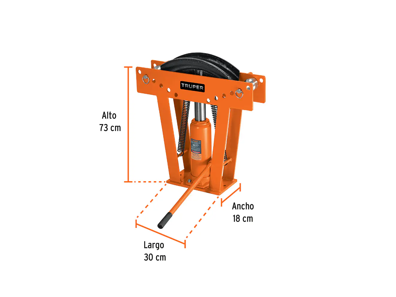 Doblador de tubo hidráulico Truper 12884, 16 toneladas  - Foto 2 | aztools.co
