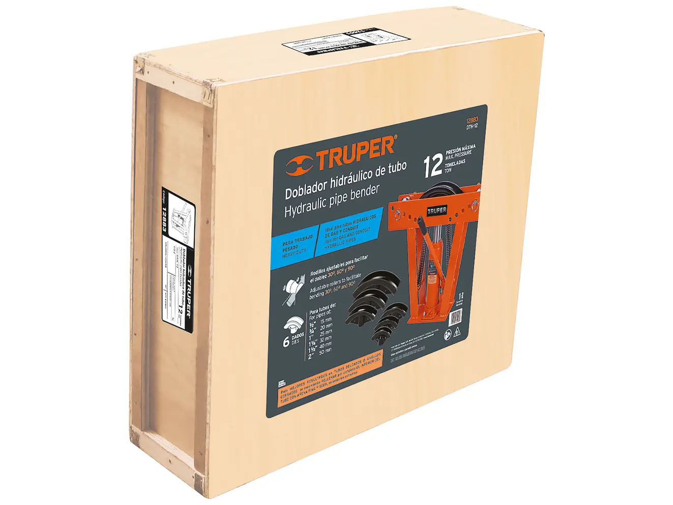 Doblador de tubo hidráulico Truper 12883, 12 toneladas  - Foto 4 | aztools.co