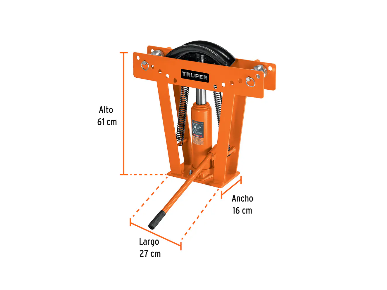 Doblador de tubo hidráulico Truper 12883, 12 toneladas  - Foto 2 | aztools.co