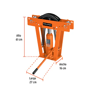 Doblador de tubo hidráulico Truper 12883, 12 toneladas 