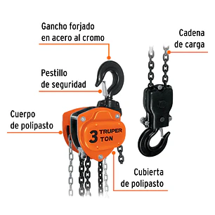 Diferencial Truper 16827 de 3 toneladas 