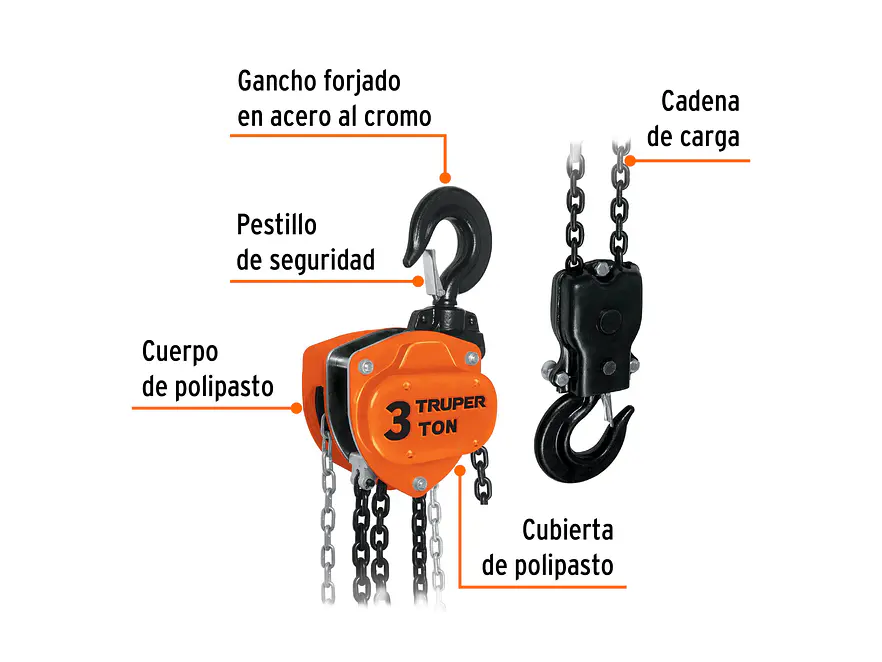 Diferencial Truper 16827 de 3 toneladas  - Foto 2 | aztools.co