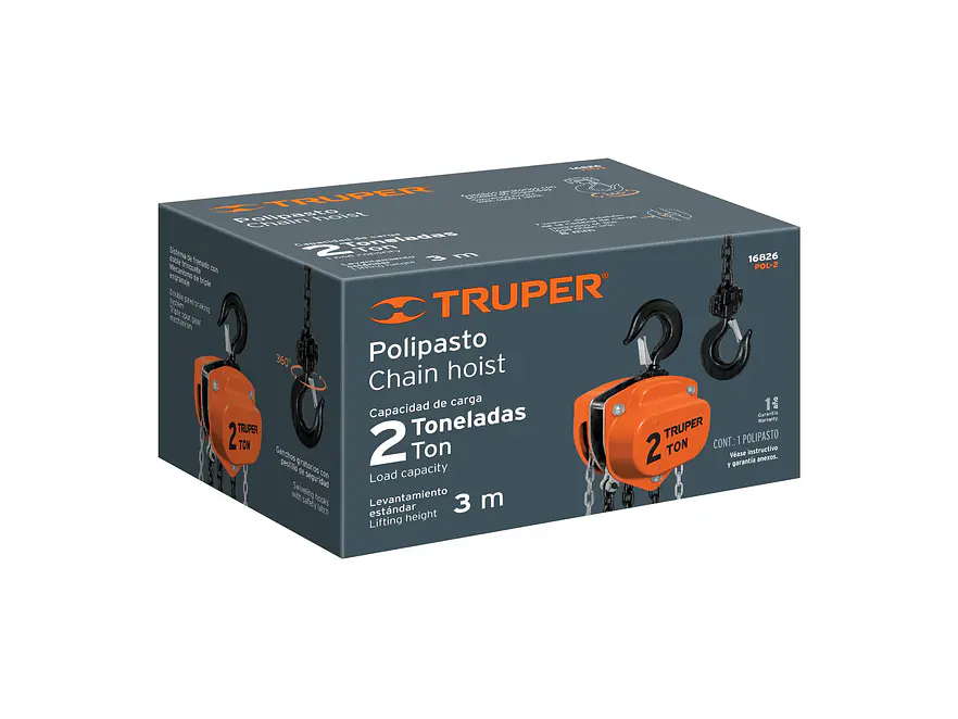 Diferencial Truper 16826 de 2 toneladas   - Foto 4 | aztools.co