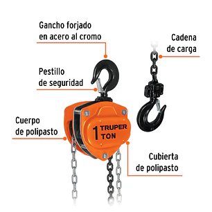 Diferencial Truper 16824 de 1 toneladas 