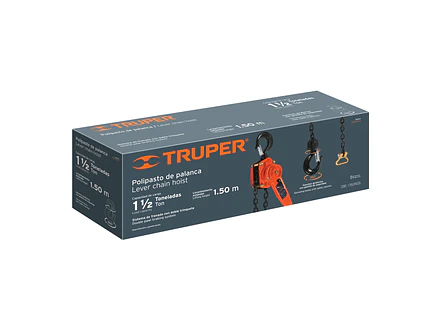 Diferencial de palanca Truper 16842, 1-1/2 toneladas  - Foto 4 | aztools.co