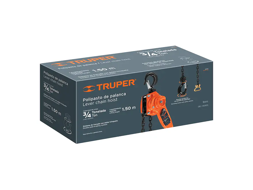 Diferencial de palanca Truper 16840, 3/4 toneladas  - Foto 4 | aztools.co