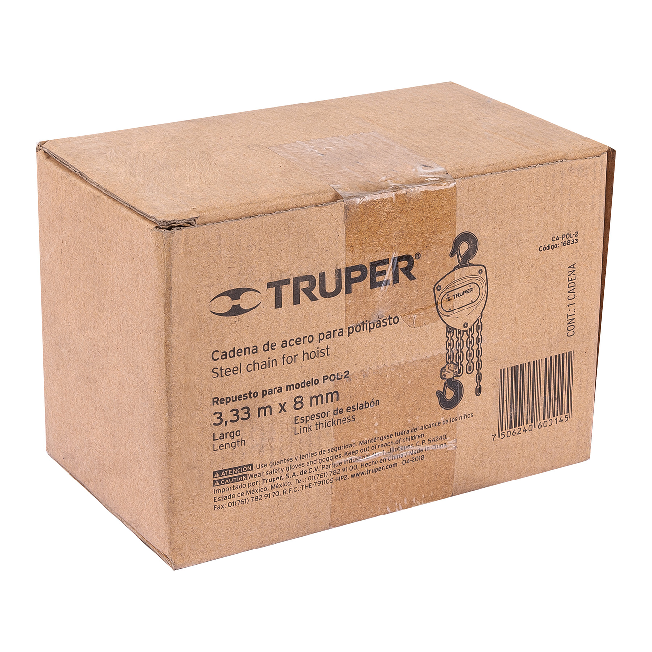 Cadena para diferencial POL-2 TRUPER 16833 4