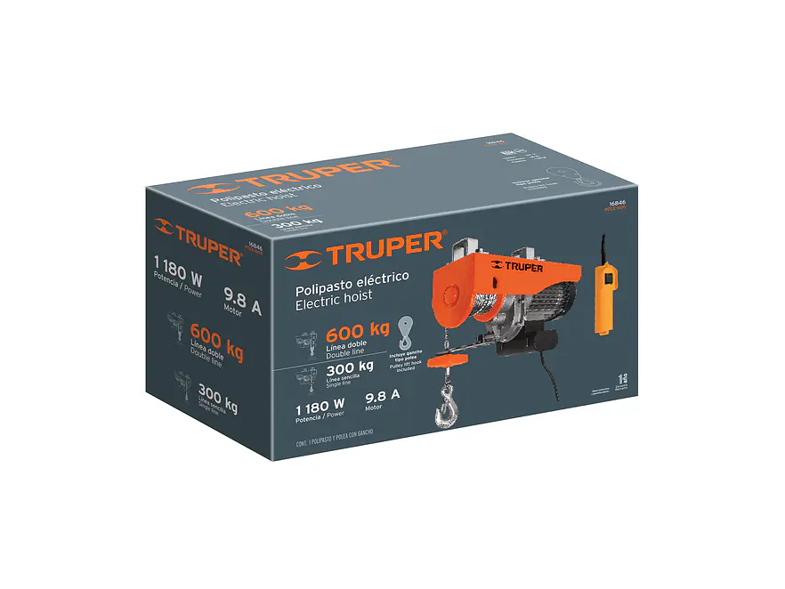 Diferencial eléctrico Truper 16846, 600 kg  - Foto 5 | aztools.co