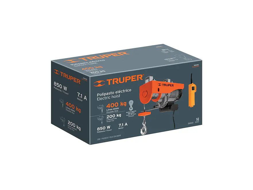 Diferencial eléctrico Truper 16845, 400 kg - Foto 5 | aztools.co