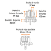 Trole de carga para vigas IPS e IPR, ajustable, 3 Ton