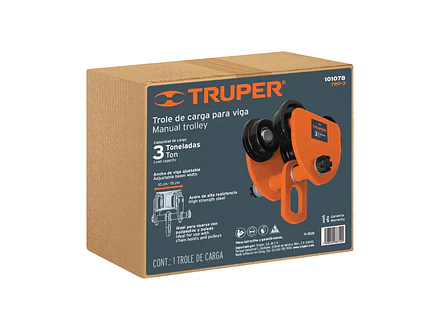 Trole de carga para vigas IPS e IPR, ajustable, 3 Ton