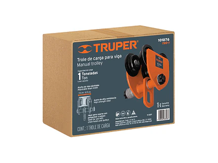 Trole de carga para vigas IPS e IPR, ajustable, 1 Ton