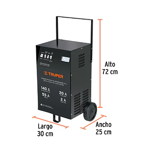 Cargador de baterías 140 A Truper 13028