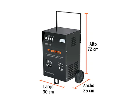 Cargador de baterías 140 A Truper 13028 - Foto 2 | aztools.co