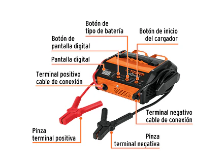 Cargador Baterías Truper 12889 50A 12V Automático - Foto 3 | aztools.co