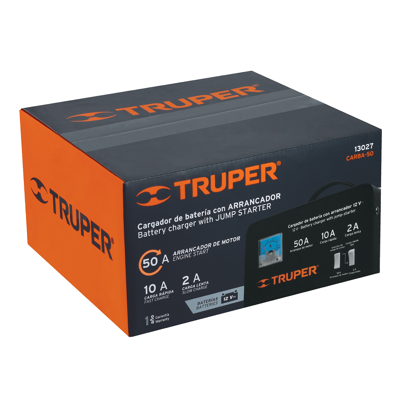 Cargador Baterías Truper 13027 50A 12V 4
