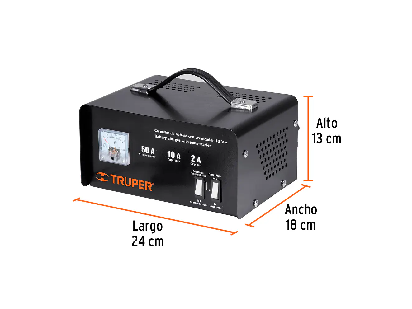 Cargador Baterías Truper 13027 50A 12V - Foto 2 | aztools.co