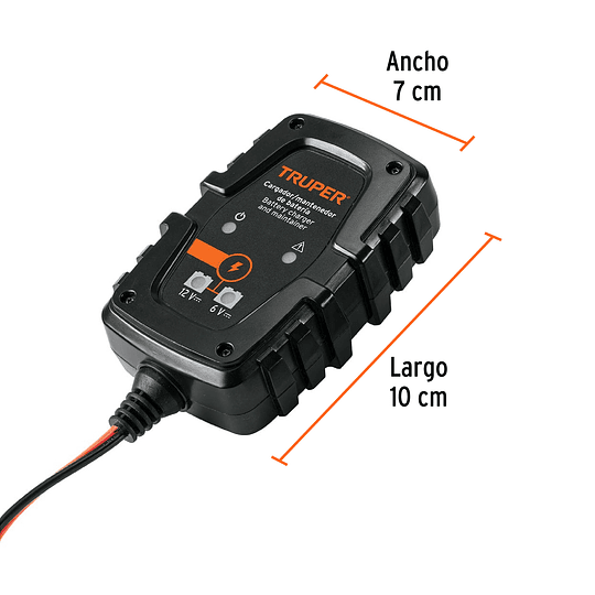 Cargador de 1 A para baterías de 6 y 12V TRUPER 101610