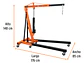 Pluma hidráulica Truper 12888, brazo ajustable, 2 toneladas  - Miniatura 3 | aztools.co