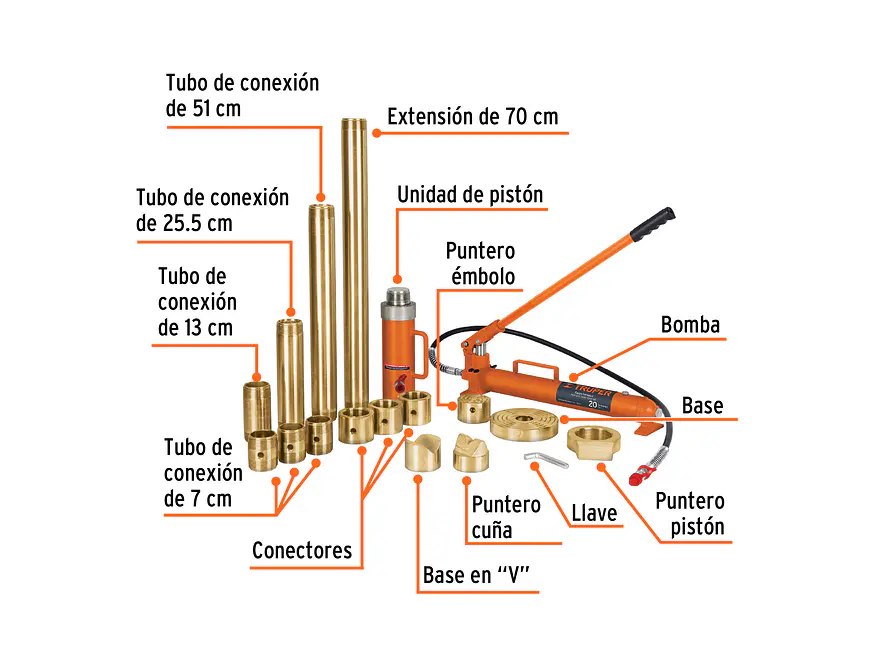 Porto power hidráulico Truper 14961, 20 toneladas  - Foto 2 | aztools.co