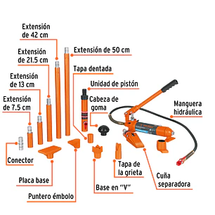 Porto power hidráulico Truper 14963, 4 toneladas