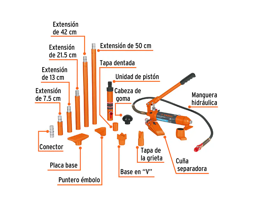 Porto power hidráulico Truper 14963, 4 toneladas