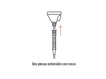 Embudo plástico flexible con filtro 5' TRUPER 11207 - Foto 3 | aztools.co