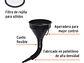 Embudo plástico flexible con filtro 5' TRUPER 11207 - Miniatura 2 | aztools.co