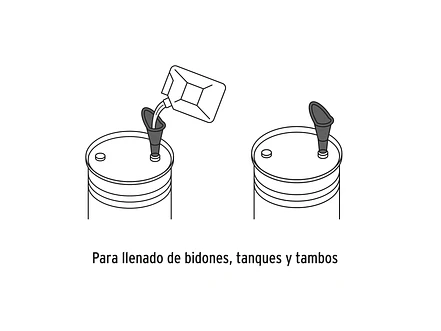 Embudo plástico 2.5' TRUPER 11205 - Foto 4 | aztools.co