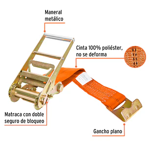 Sujetadores con matraca, carga máxima 7500 kg Truper 10314