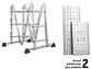 Escalera multiposición Truper 101906 16 peldaños, Tipo I