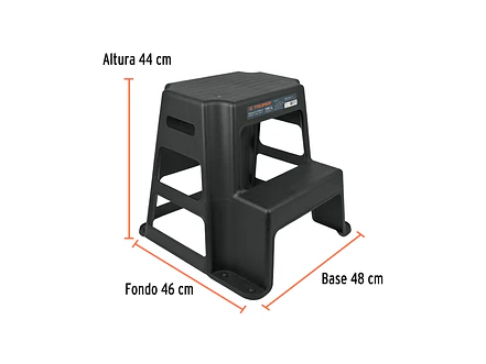Taburete de 2 escalones TRUPER 10499 - Foto 2 | aztools.co