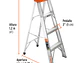 Escalera de tijera Truper 10435 tipo 2, 3 escalones  - Miniatura 2 | aztools.co