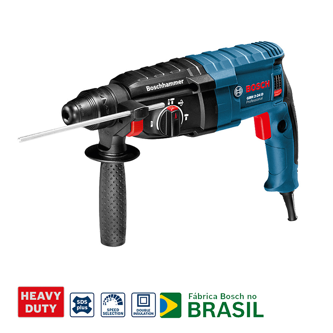 Rotomartillo Bosch SDS Plus GBH 2-24 D 820W 2,7Joules 2