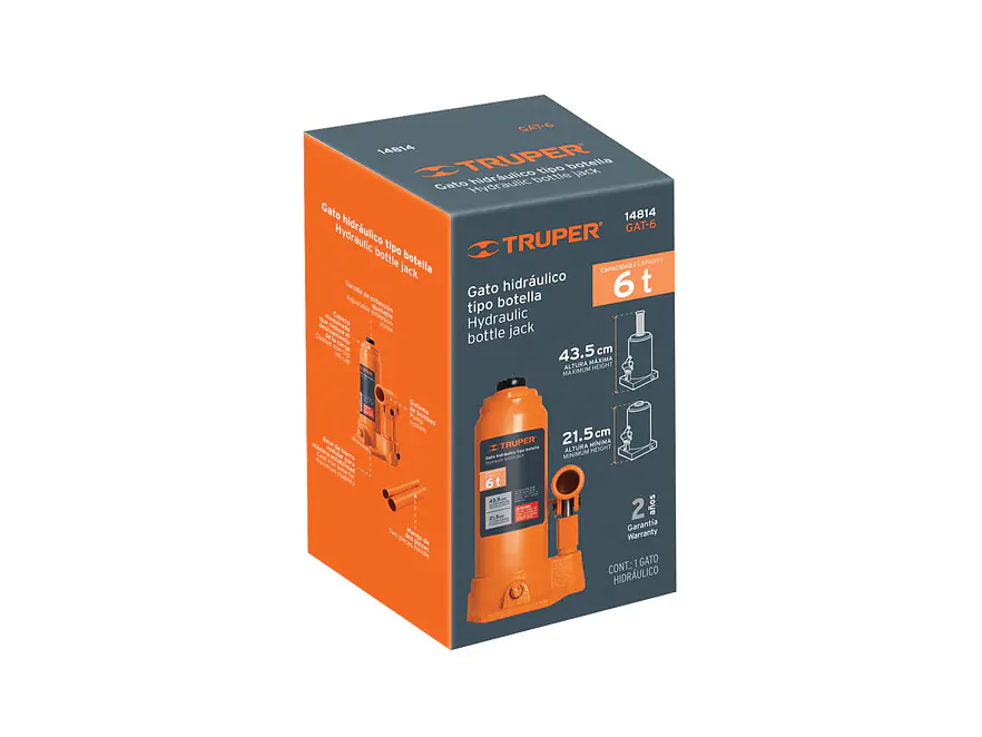 Gato de botella Truper 14814, 6 toneladas  - Foto 4 | aztools.co