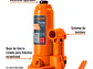 Gato de botella Truper 14812, 4 toneladas  - Miniatura 2 | aztools.co