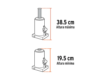 Gato de botella Truper 14812, 4 toneladas  - Foto 3 | aztools.co