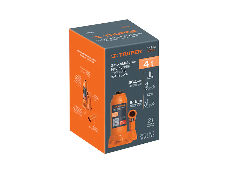Gato de botella Truper 14812, 4 toneladas  - Foto 4 | aztools.co