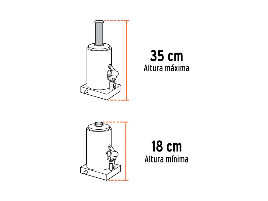 Gato de botella Truper 14810, 2 toneldas - Foto 3 | aztools.co