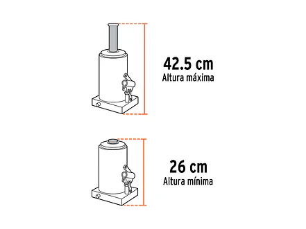 Gato de botella Truper 14819, 32 toneldas - Foto 3 | aztools.co